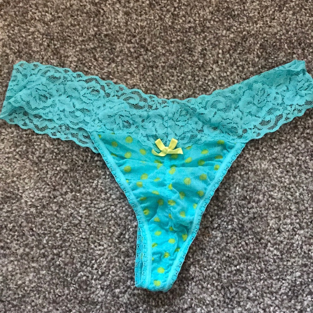 Polka dotted Lacey Thong